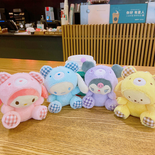 Gantungan Kunci Tas Boneka Sanrio Bear Kitty Kuromi Melody Cinnamoroll Lucu Ganci Keychain