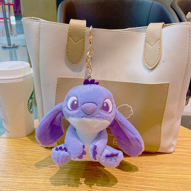 Gantungan Kunci Tas Boneka Karakter Stitch Gemas Lucu Ganci Keychain