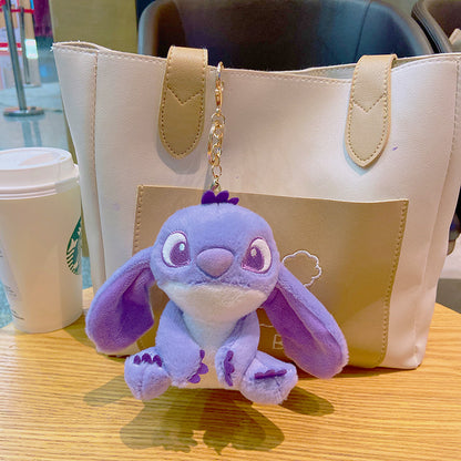 Gantungan Kunci Tas Boneka Karakter Stitch Gemas Lucu Ganci Keychain
