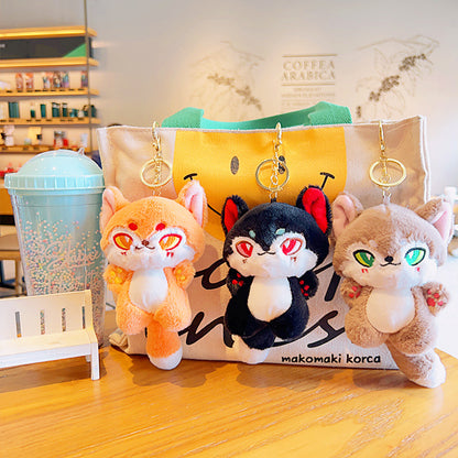 Gantungan Kunci Tas Boneka Hewan Rubah Lucu Ganci Fox Animal Keychain