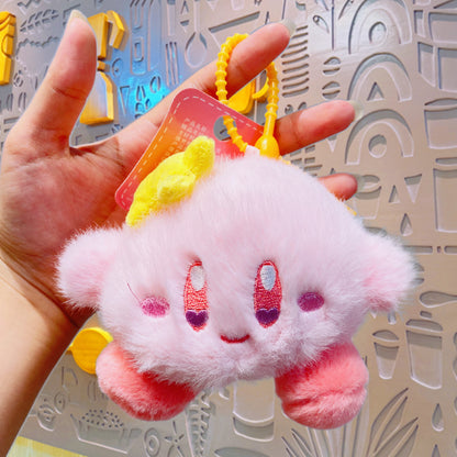 Gantungan Kunci Tas Boneka Karakter Kirby Plush Doll Keychain Kabi
