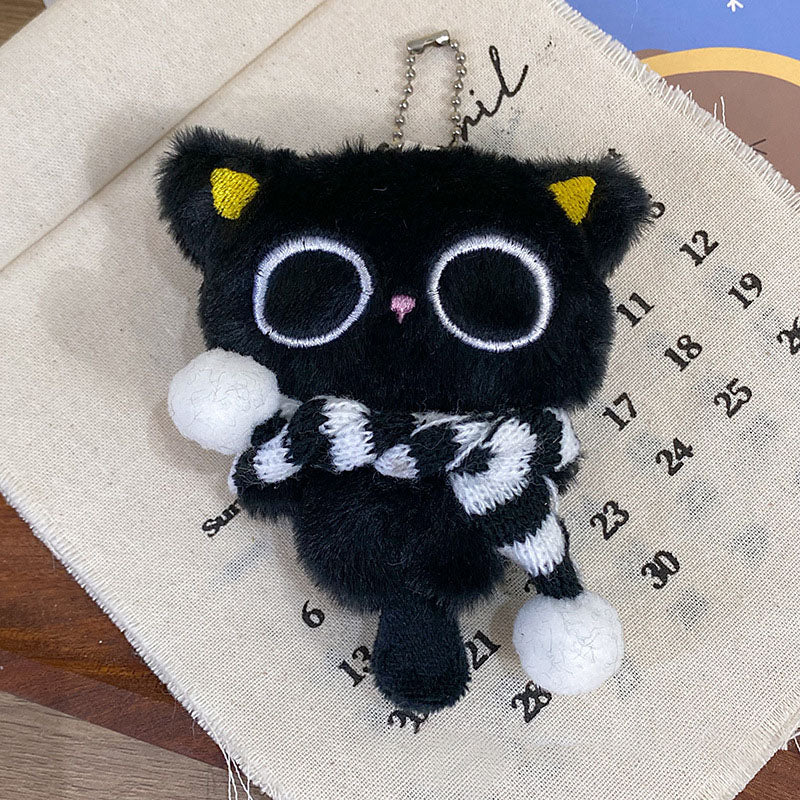 Gantungan Kunci Boneka Kucing Ekpresi Lucu Cat Kucing Pendant Keychain Bag Charm KCE4157