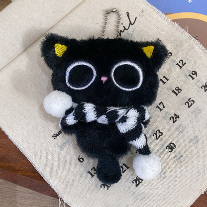 Gantungan Kunci Boneka Kucing Ekpresi Lucu Cat Kucing Pendant Keychain Bag Charm KCE4157