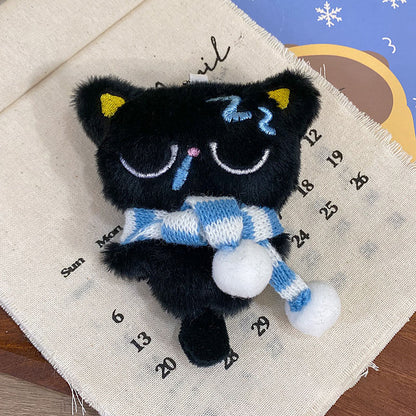 Gantungan Kunci Boneka Kucing Ekpresi Lucu Cat Kucing Pendant Keychain Bag Charm KCE4157