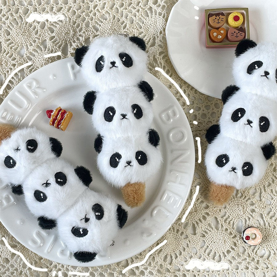 Gantungan Kunci Boneka Sate Panda Tanghulu Bag Plush Keychain KCE8765