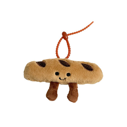 Gantungan Kunci Boneka Roti Croissant Bread Plush Keychain KCE9049