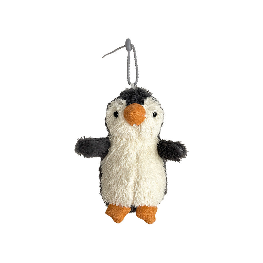Gantungan Kunci Boneka Penguin Fluffy Lucu Gemas KCE9185