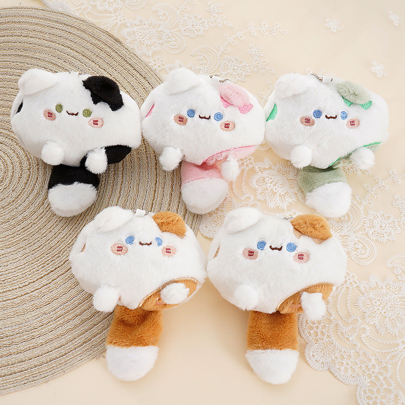 Boneka Kucing Ekor Besar Gantungan Kunci Lucu Big Tail Cat Bag Charm MCEW7877