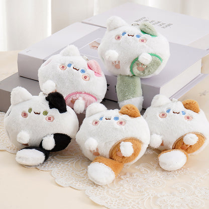 Boneka Kucing Ekor Besar Gantungan Kunci Lucu Big Tail Cat Bag Charm MCEW7877
