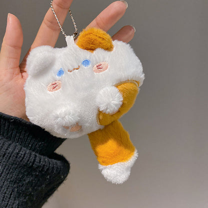 Boneka Kucing Ekor Besar Gantungan Kunci Lucu Big Tail Cat Bag Charm MCEW7877
