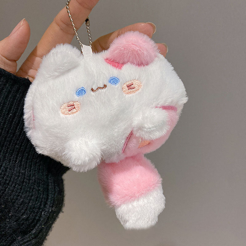 Boneka Kucing Ekor Besar Gantungan Kunci Lucu Big Tail Cat Bag Charm MCEW7877