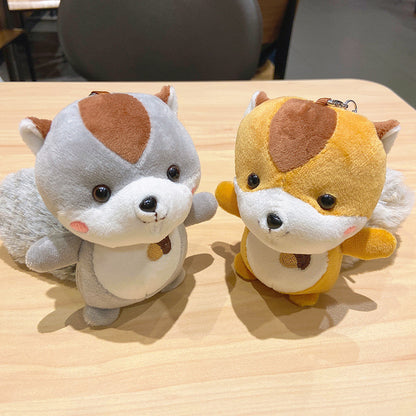 Gantungan Kunci Tas Boneka Hewan Tupai Lucu Ganci Squirrel Animal Keychain