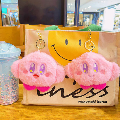 Gantungan Kunci Dompet Bulu Boneka Karakter Kirby Stella Marie Cat Lucu