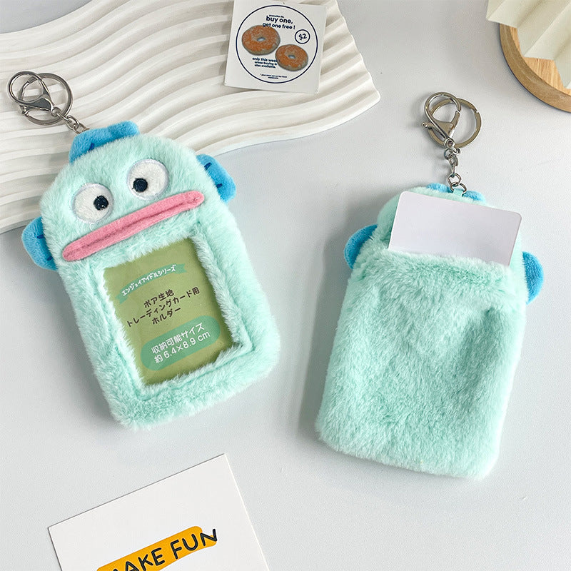 Plush Photocard Case Photo Card Holder Boneka Gantungan Kunci ID Card Keychain Hangyodon KCO4073