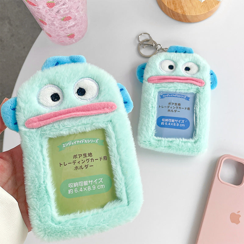 Plush Photocard Case Photo Card Holder Boneka Gantungan Kunci ID Card Keychain Hangyodon KCO4073