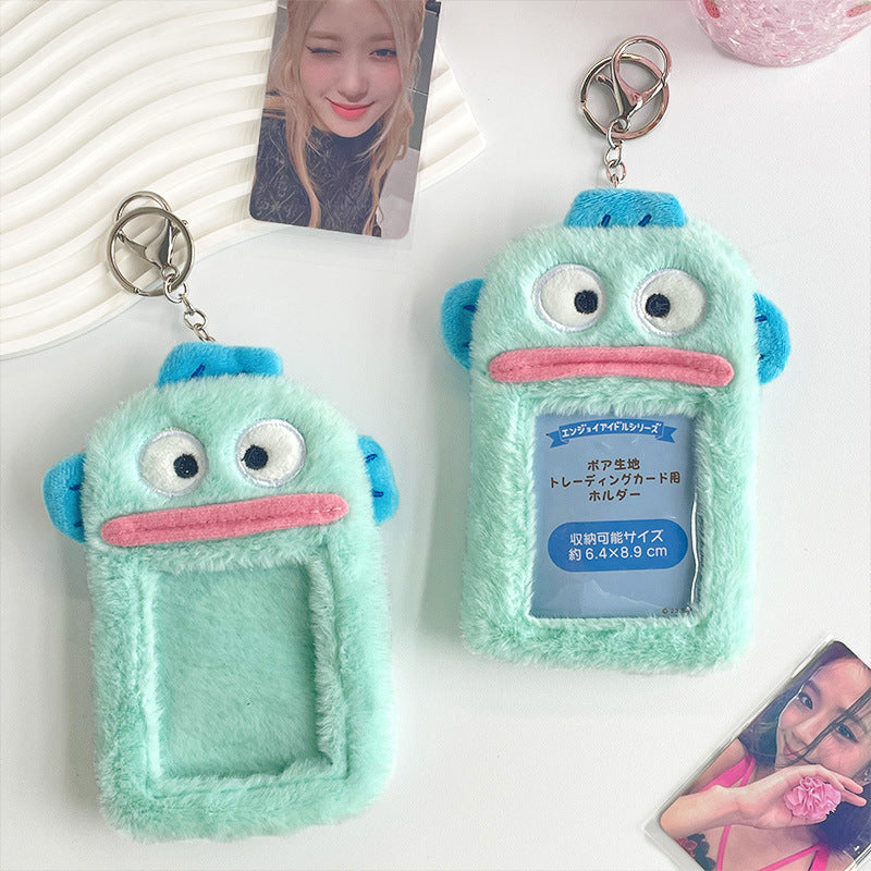 Plush Photocard Case Photo Card Holder Boneka Gantungan Kunci ID Card Keychain Hangyodon KCO4073