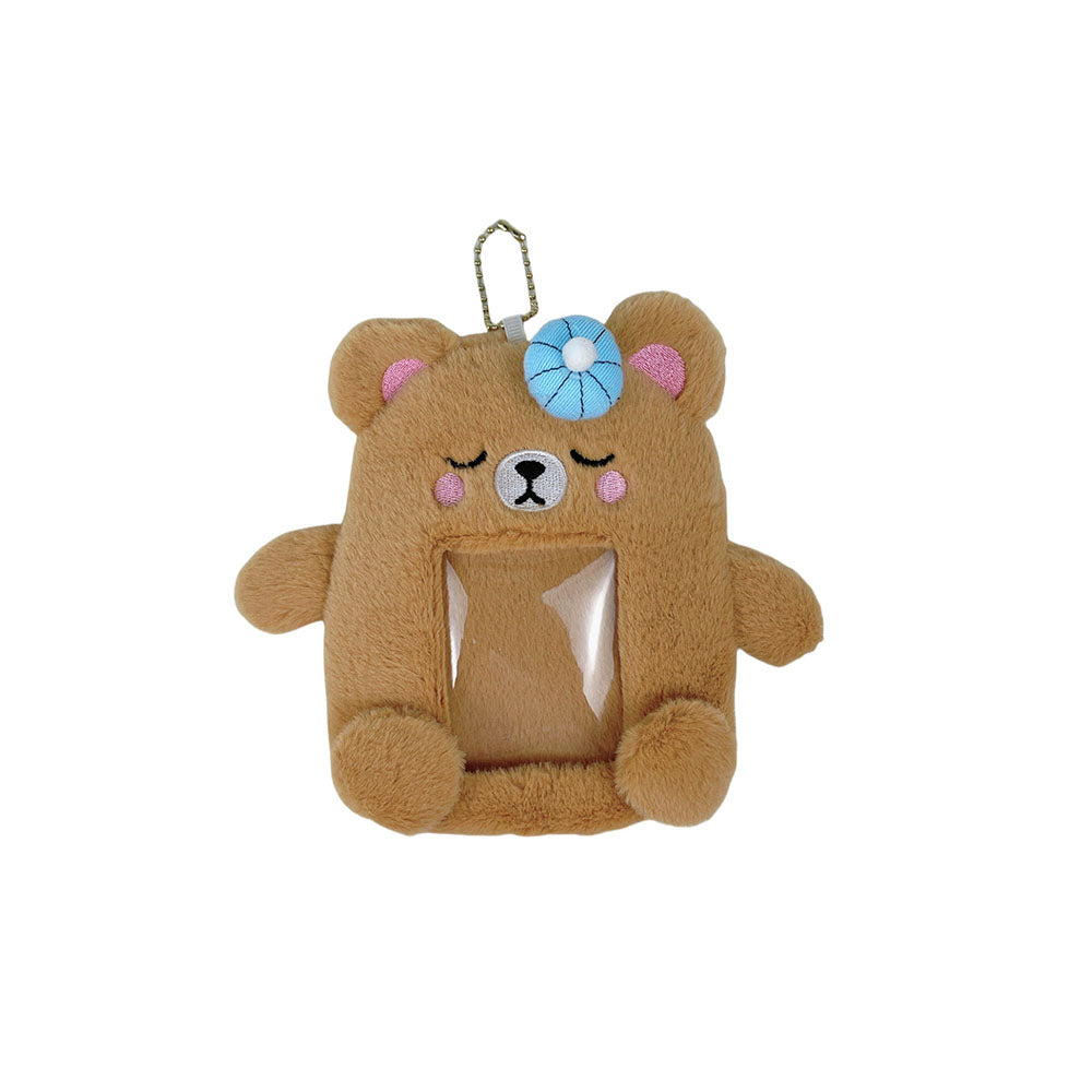 Plush Photocard Case Photo Card Holder Boneka Gantungan Kunci ID Card Keychain Bear KCO4395
