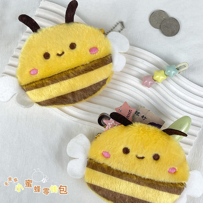 Dompet Boneka Tawon Resleting Little Bee Pouch Tempat Make Up Kosmetik Koin Kunci KCO4437