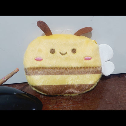 Dompet Boneka Tawon Resleting Little Bee Pouch Tempat Make Up Kosmetik Koin Kunci KCO4437