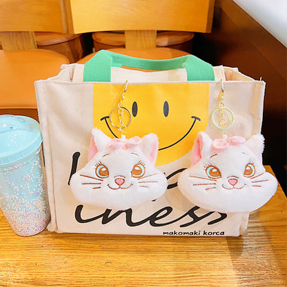 Gantungan Kunci Dompet Bulu Boneka Karakter Kirby Stella Marie Cat Lucu