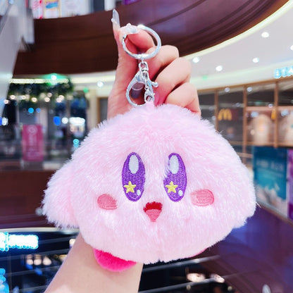 Gantungan Kunci Dompet Bulu Boneka Sanrio Karakter Kitty Kuromi Melody Stella Lucu