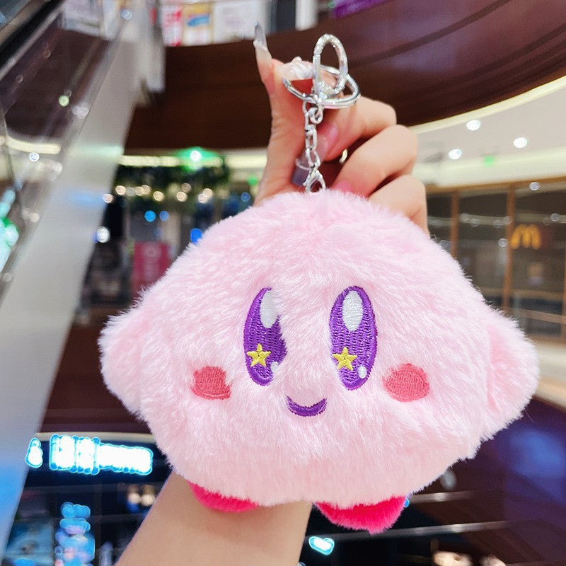 Gantungan Kunci Dompet Bulu Boneka Sanrio Karakter Kitty Kuromi Melody Stella Lucu