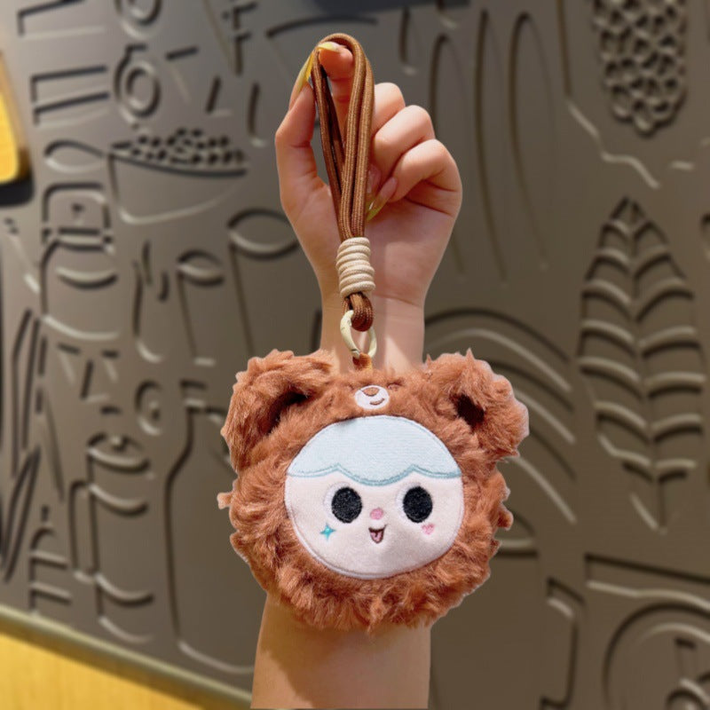 Dompet Pouch Koin Motif Lucu Boneka Bulu Bag Charm Tas Karakter Bayi Lucu