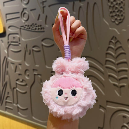 Dompet Pouch Koin Motif Lucu Boneka Bulu Bag Charm Tas Karakter Bayi Lucu