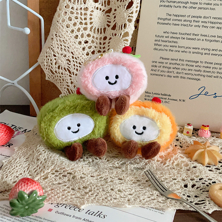 Gantungan Boneka Slice Roll Cake Birthday Kue Ulang Tahun MCE0179