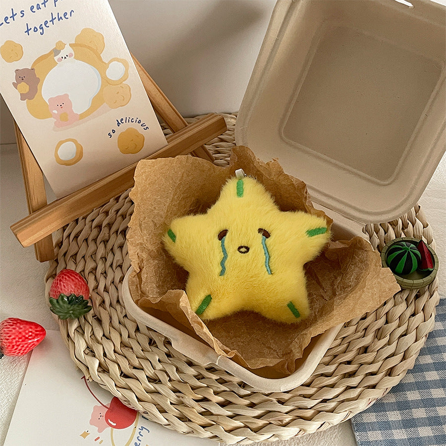 Gantungan Kunci Tas Boneka Buah Buahan Fruit Ekspresi Imut Ganci Nanas Mangga Ceri Apel Jeruk Keychain MCE0211