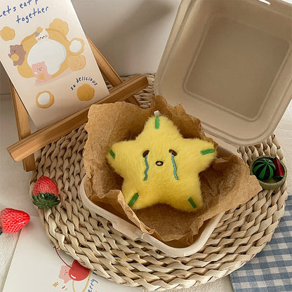 Gantungan Kunci Tas Boneka Buah Buahan Fruit Ekspresi Imut Ganci Nanas Mangga Ceri Apel Jeruk Keychain MCE0211