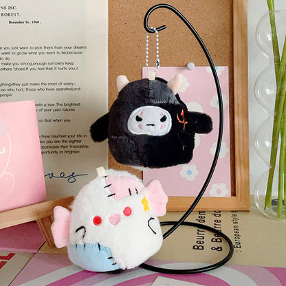 Gantungan Kunci Boneka Hantu Bolak Balik 2 Sisi Flip Reversible Plush Doll MCE0231