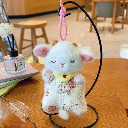 Ganci Boneka Karakter Hewan Plush Keychain Animal Wristbands Beanbag Plush Toys