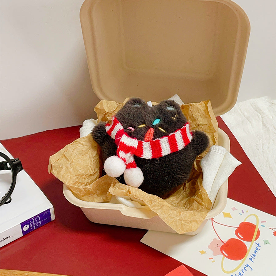 Gantungan Kunci Boneka Squeaky Eating Rabbit Bear Lamb Wolf Pendant Bag Charm Keychain MCE1001