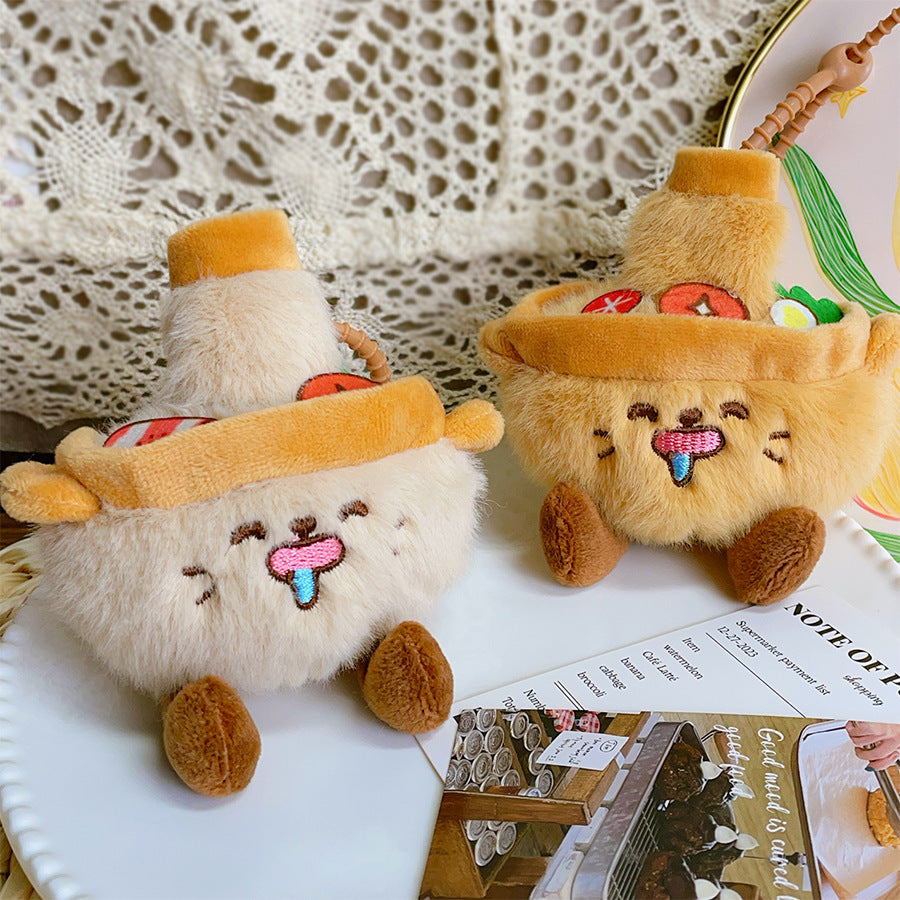 Gantungan Boneka Teko Imut Pot Sandwich Snack Keychain Bag Charm Aksesoris Tas