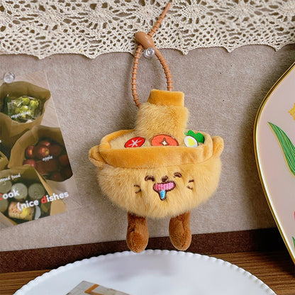 Gantungan Boneka Teko Imut Pot Sandwich Snack Keychain Bag Charm Aksesoris Tas