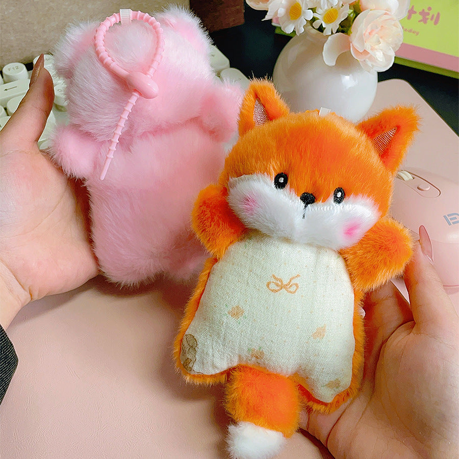 Ganci Boneka Karakter Hewan Plush Keychain Animal Wristbands Beanbag Plush Toys
