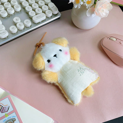 Ganci Boneka Karakter Hewan Plush Keychain Animal Wristbands Beanbag Plush Toys