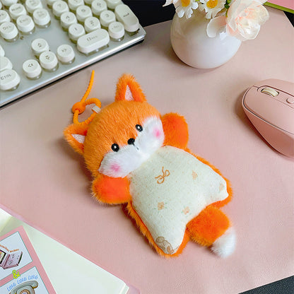 Ganci Boneka Karakter Hewan Plush Keychain Animal Wristbands Beanbag Plush Toys