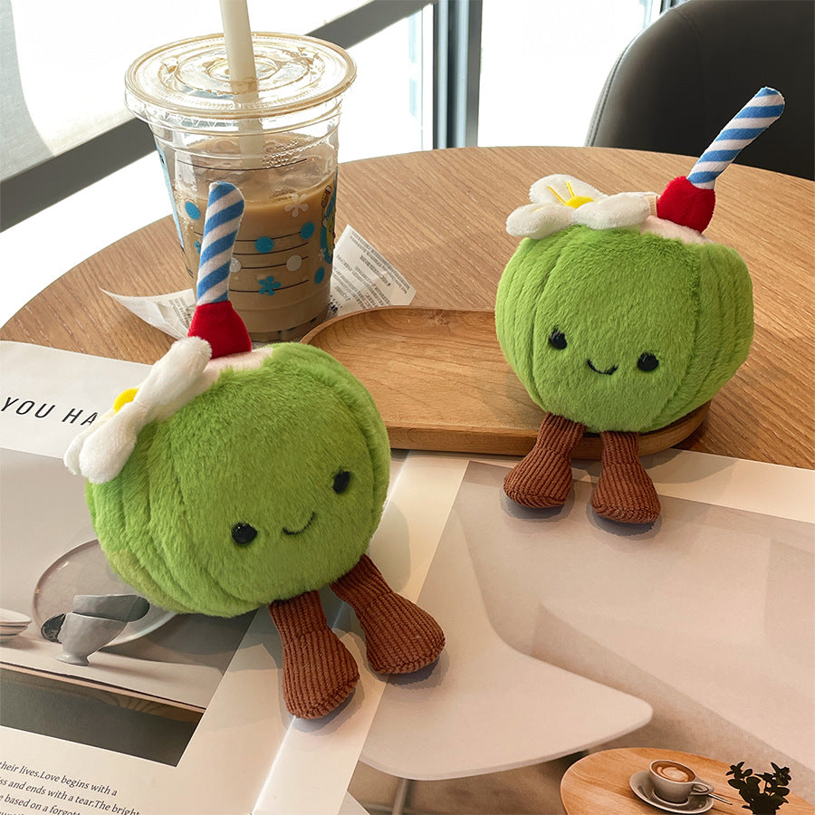 Gantungan Boneka Teko Imut Pot Sandwich Snack Keychain Bag Charm Aksesoris Tas