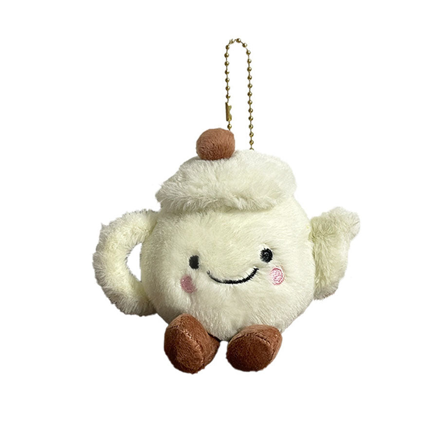 Gantungan Boneka Teko Imut Pot Sandwich Snack Keychain Bag Charm Aksesoris Tas