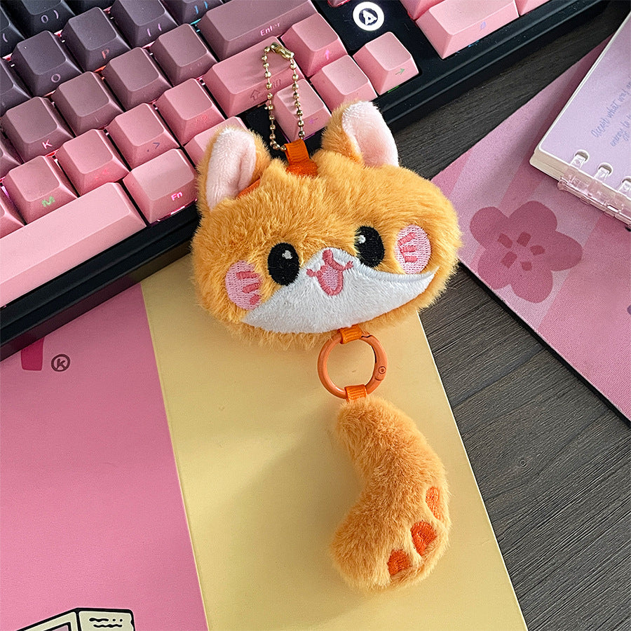 Gantungan Hewan Kartun Ekor Kucing Lucu Tail Cat Animal Bag Charm Aksesoris Tas MCE10159