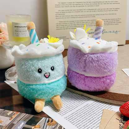 Gantungan Boneka Kue Birthday Cherry Cake Gradient Color Aesthetic MCEW9827