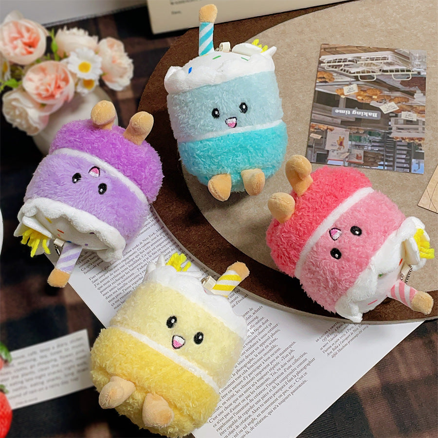 Gantungan Boneka Kue Birthday Cherry Cake Gradient Color Aesthetic MCEW9827