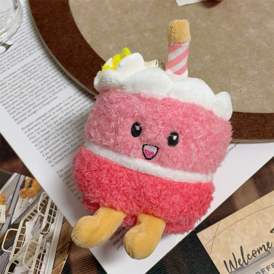 Gantungan Boneka Kue Birthday Cherry Cake Gradient Color Aesthetic MCEW9827