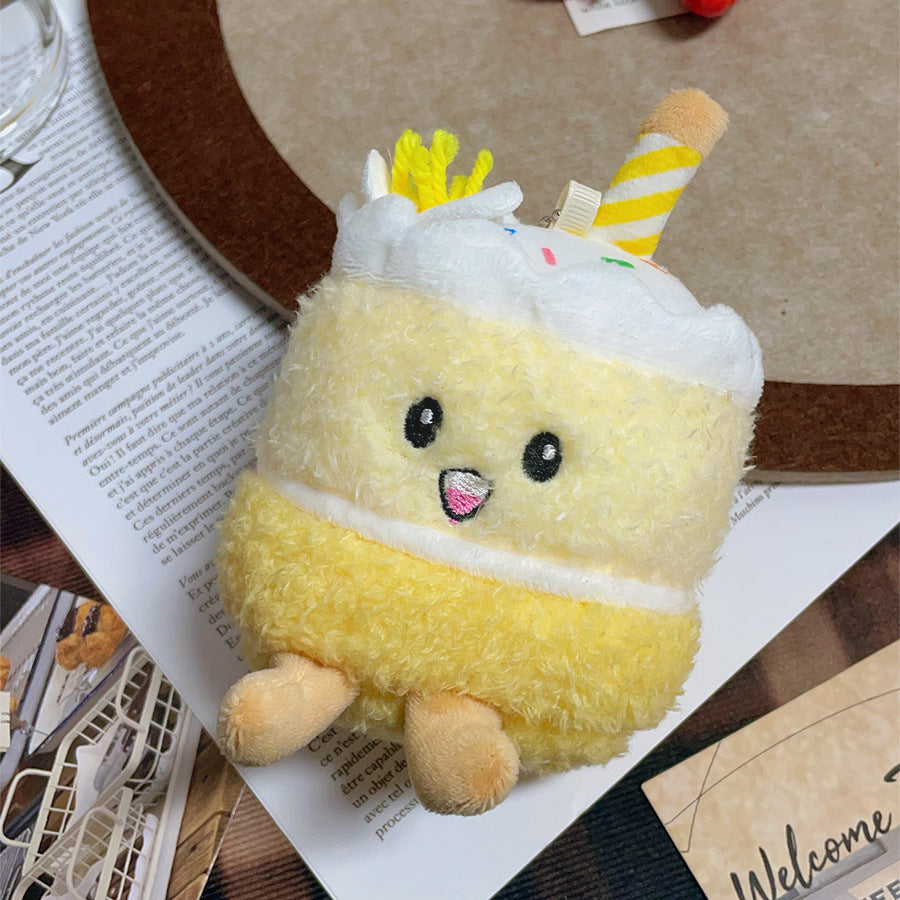 Gantungan Boneka Kue Birthday Cherry Cake Gradient Color Aesthetic MCEW9827