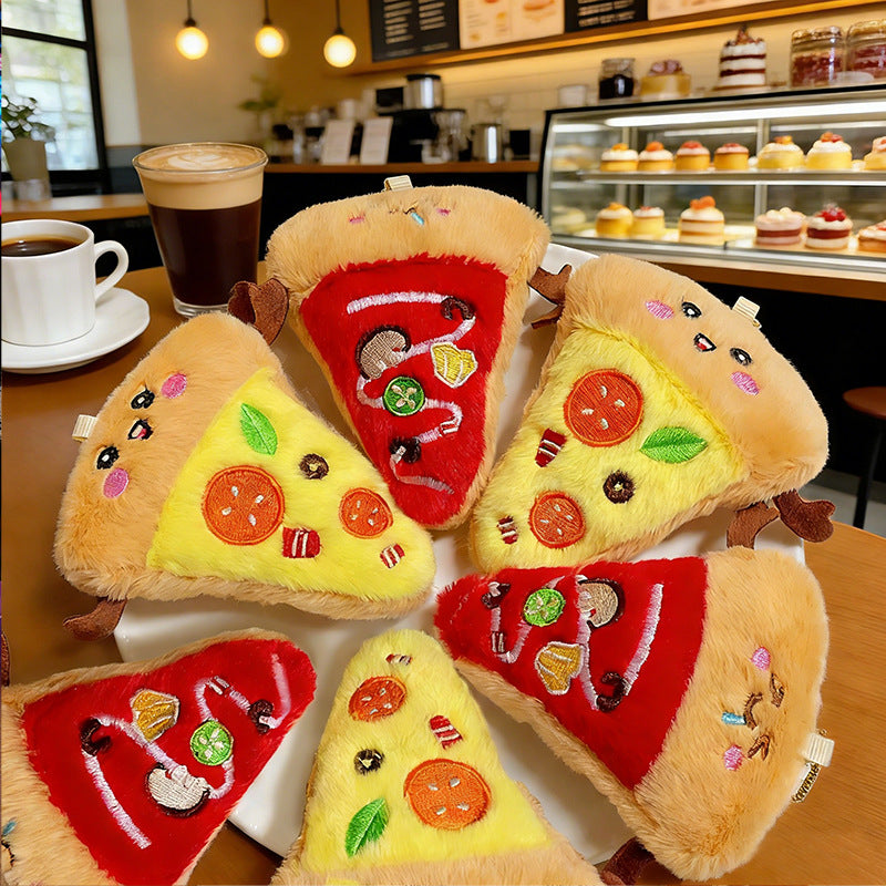 Gantungan Kunci Boneka Pizza Bag Charm Gantungan Tas Keychain MCE3678