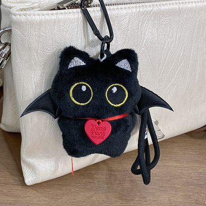 Gantungan Kunci Boneka Kucing Hitam Cat Black Big Eyes Pendant Keychain Bag Charm MCE1263