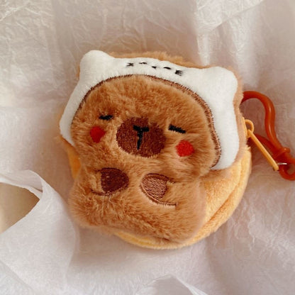 Dompet Bulat Boneka Capybara Topi Karakter Melody Kitty Cinnamoroll Pouch Koin MCE1782