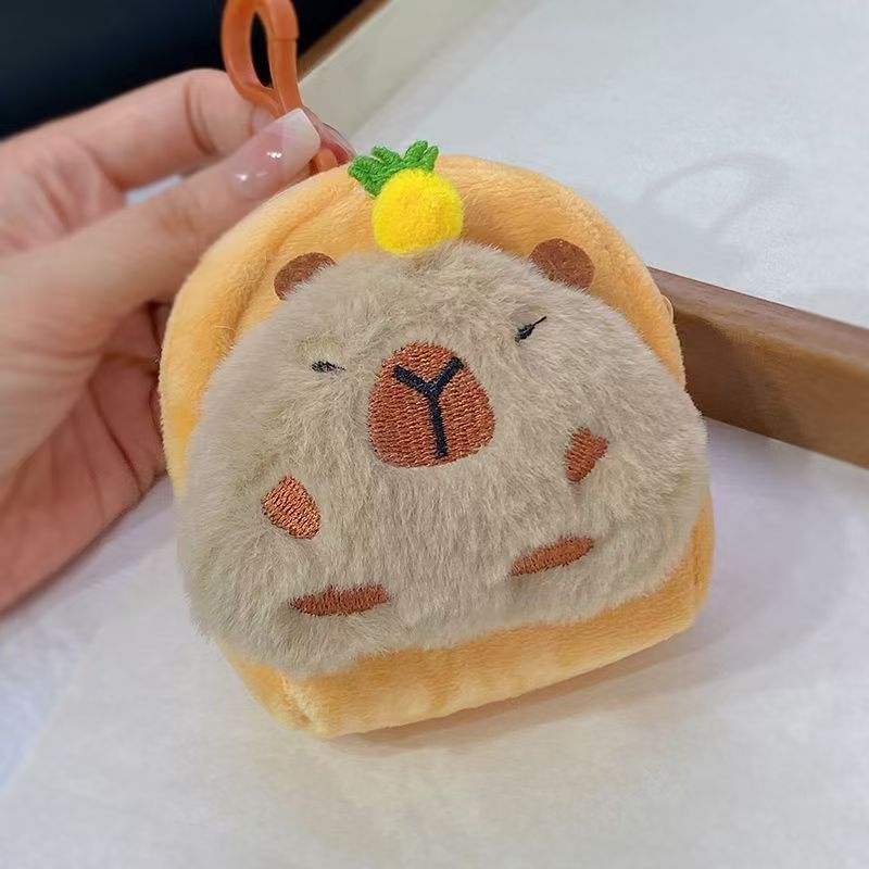 Dompet Boneka Pocha Capybara Kitty Garfield Cat Pouch Tempat Koin Kunci Aksesoris MCE3522